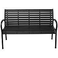 Bauerkraft H-522 Garden bench with premium backrest, metal, 126 cm, black - Garden Bench