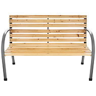 Bauerkraft G-417 Garden bench with backrest, metal, 120 cm - Garden Bench