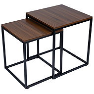 Bauerkraft G-820 Square coffee tables 2in1, loft, walnut - Coffee Table