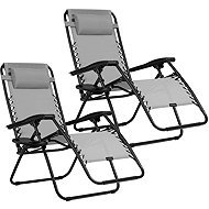 Sofotel 286301 Folding garden lounger with cushion ChillWell, 2 pcs, grey - Garden Lounger