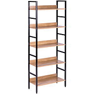 ModernHome CWJ6028160CL High shelf with 5 shelves, metal + MDF - Shelving Unit