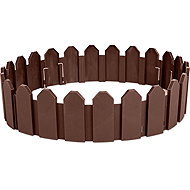 Plonos PL-960 Garden plastic curb, flexible 2.4 m, brown - Lawn Edging