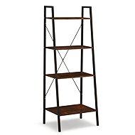 Camerazar Loft multifunctional shelf, 4 levels, dark brown/black - Shelving Unit