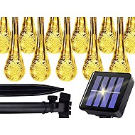 Verk 12380 Solar light chain, drops 20 LEDs, warm white - Light Chain