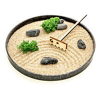 Gardners Zen Garden 22cm diameter, anthracite - Zen Garden