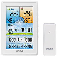 Bauerkraft G-806 Wireless weather station, hygrometer, clock, moon phase, calendar, wake-up call, wh - Weather Station