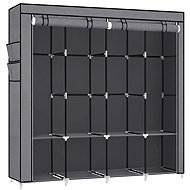 Songmics Rivet Textile wardrobe grey - Wardrobe