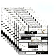 VIGO 3D self-adhesive tiles Marbleblocks - marble pattern, set of 10 - Self-Adhesive Wall Tiles