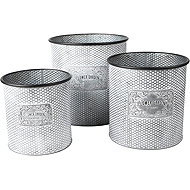 DOCHTMANN Set of flower pots Flower Garden cylinder 3 pcs, metal - Flower Pot