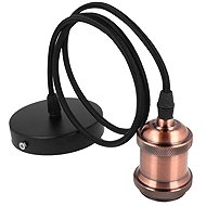 Hadex Bronx Cable with retro sleeve, copper - Chandelier