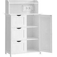 Vasagle Toly Bathroom cabinet 100 cm with charging station white - Bathroom Cabinet