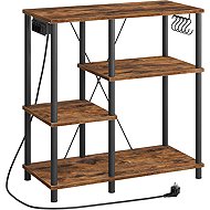 Vasagle Vitas Kitchen shelf 80 cm with drawers brown/black - Shelving Unit
