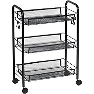 KESPER Metal kitchen trolley, mobile, 3 tiers 47 × 37 × 81,5 cm - Cart