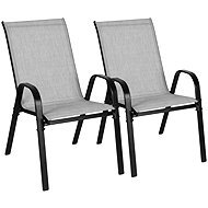 MultiGarden SC-092KD Garden chairs stackable 2 pcs, light grey - Garden Chair