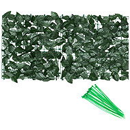 MultiGarden BP-102 Artificial ivy fence 50 × 500 cm, dark green - Decorative Wire Mesh