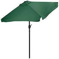 MultiGarden SL-UM019 Rectangular garden parasol, foldable, 200 × 140 cm, green - Sun Umbrella