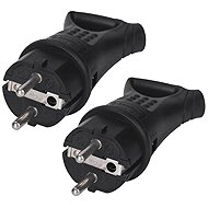 Garsaco 2× Separate Unischuko plug IP44 also for outdoor use, with ear, GSC - Plug