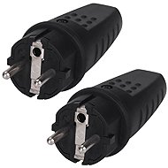 Garsaco 2× Separate Unischuko plug IP44 for outdoor use, GSC - Plug