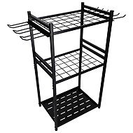 Luaro KX2851 Stojan na zahradní nářadí, ocel, 81 × 43 × 30 cm, černý - Stand