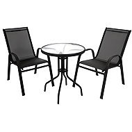 Gardlov 27568 Balcony set table + 2 chairs, black - Garden Furniture