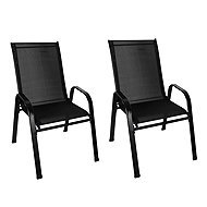 Gardlov 25290 Stackable garden chairs, black, 2 pcs. - Garden Chair