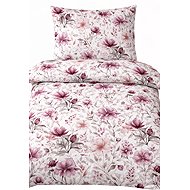 4sleep Cotton satin bedding 140 × 200 + 70 × 90 - Lotus flowers - Bed Linen