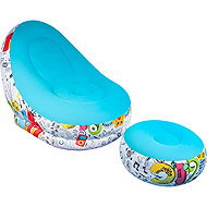 Verk 27533 Inflatable relaxation chair with footrest, blue - Armchair
