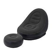 Verk 27532 Inflatable relaxation chair with footrest, black - Armchair
