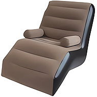 Verk 27531 Inflatable relaxation chair with backrest, brown - Armchair