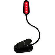 Lunesto LED Reading Lamp without blue component with CLIP-ON, black - Clip On Light