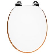 DuraHome WC seat M405, MDF, white & light wood - Toilet Seat