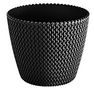 Prosperplast obal plastový Splofy DSP160 černý, 3 ks - Decorative Planter