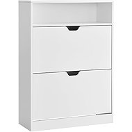 Houseland Vasagle Cast Botník 80 cm bílý - Shoe Rack