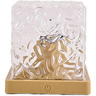 Verk 12359 Crystal LED cube-shaped lamp, 16 RGB colours, with remote control - Table Lamp