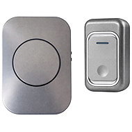 Verk 27798 Wireless doorbell, 38 melodies, 1× receiver, 1× driver, 300 m, grey - Doorbell