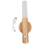 Leventi LED night light with motion sensor - magnetic, wireless, rechargeable (USB), brown - Night Light