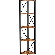VASAGLE Corner shelf 5 shelves, rustic, 30 × 30 × 160 cm - Shelf