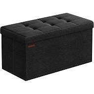 Songmics Taburette Lofe with storage space black - Ottoman