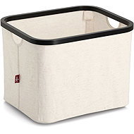 ZELLER Storage basket cream polyester, bamboo 40,5 × 33 × 30 cm - Storage Basket