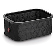 ZELLER Storage basket black, polyester, bamboo 38 × 26 × 16 cm - Storage Box