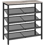 Songmics and Vasagle Shoe rack Melas 81 cm, black-grey - Shoe Rack