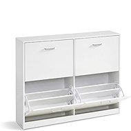 Songmics and Vasagle Tilt shoe rack Klein 105,5 cm, white - Shoe Rack