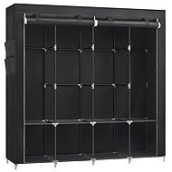 Songmics a Vasagle Textile wardrobe SANTIAGO, black - Wardrobe