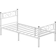 Songmics a Vasagle Metal bed frame Loura 190 × 90 cm, white - Bed Frame