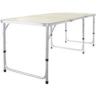 Verk 14470 Folding camping table 180 × 60 cm, beige - Garden Table