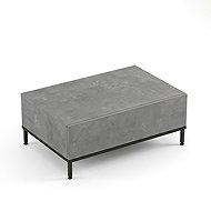Houseland Wren Konferenční stolek beton, černý - Coffee Table