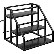 Houseland Zita Kuchyňská police černá - Shelf