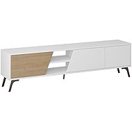 Houseland TV stolek FIONA 180 cm dub, bílý - TV Table