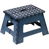 KESPER Folding stool 35 × 28,7 × 22 cm, load capacity 150 kg, dark blue - Stool