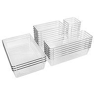 Ruhhy 27761 Organizéry do zásuvky 25 ks, transparentní - Drawer Organiser